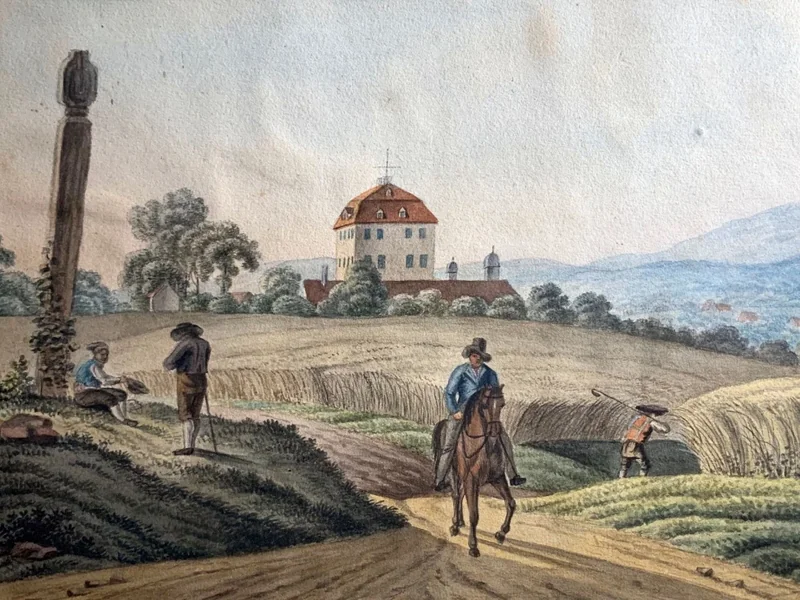 1781-Philipp Heinrich Dunker - Norimberga - Castello di Thumenberg